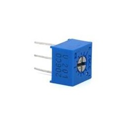 1 pcs : 3362U-1-504RLF - Trimmer Resistors - Through Hole 1/4'SQ 500KOHMS 10% 0.5WATTS
