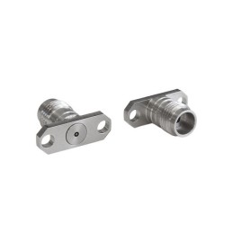 1 pcs - Bulgin Male/Female Flange Mount Circular Coaxial Connector, Jack Screw Termination, Straight Body