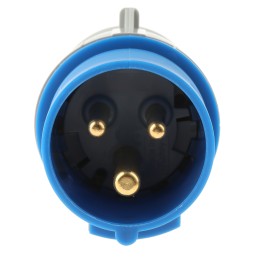 1 pcs - Legrand, P17 Tempra Pro IP44 Blue Cable Mount 2P + E Industrial Power Plug, Rated At 16A, 230 V