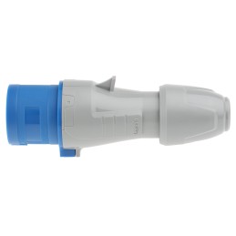 1 pcs - Legrand, P17 Tempra Pro IP44 Blue Cable Mount 2P + E Industrial Power Plug, Rated At 16A, 230 V