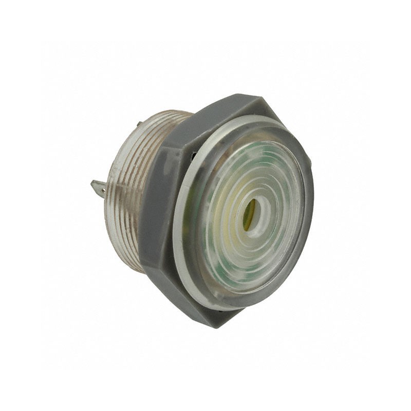 1 pcs : PK-27A35EPDRQ - Buzzers Indicator, Internally Driven Piezo, LED, Red 12 V 18mA 3.5kHz 95dB @ 12V, 30cm Panel Mount Screw