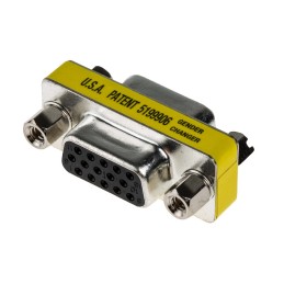 1 pcs - RS PRO D Sub Adapter Female 15 Way D-Sub to Female 15 Way D-Sub