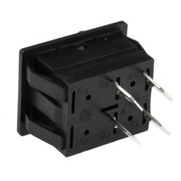 1 pcs - Arcolectric (Bulgin) Ltd DPST, On-Off Rocker Switch Panel Mount