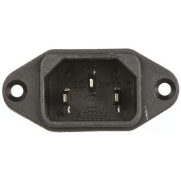 1 pcs - Schaffner 1A, 250 V ac Male Panel Mount IEC Filter FN9222-1-06, Faston None Fuse