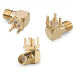 1 pcs - Wurth Elektronik WR-SMA Series, jack PCB Mount SMA Connector, Solder Termination, Right Angle Body