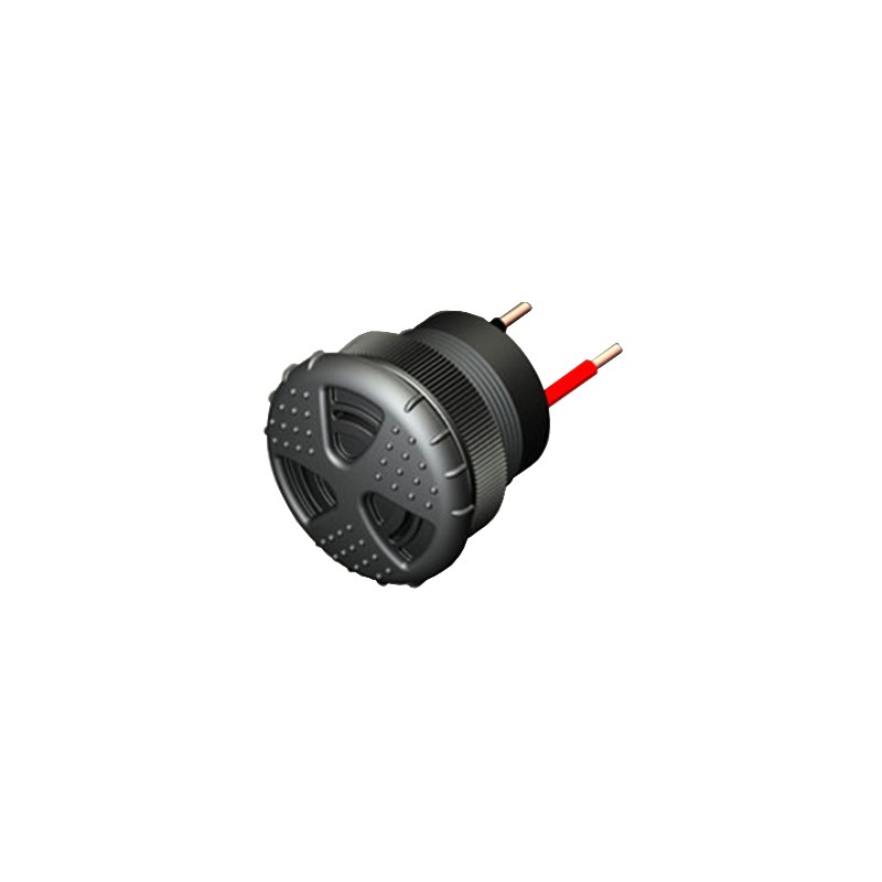 1 pcs : TXC-V86-515-W - Buzzers Indicator, Internally Driven Piezo 10 ~ 50mA 2.9kHz 103dB @ 30V, 61cm Panel Mount Wire Leads
