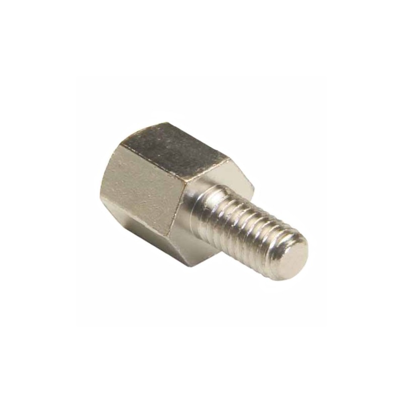 10 pcs - HARWIN Threaded Standoff, M3 x 0.5 Thread, 7mm Body, Brass, Male/Female, 6mm Stud