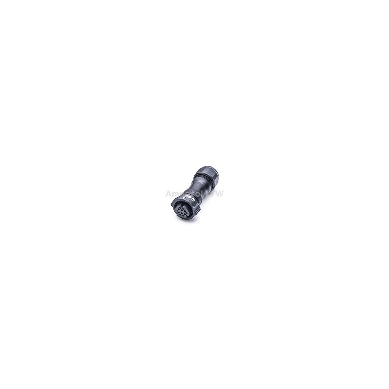 1 pcs - Amphenol Industrial Circular Connector, 12 Contacts, Cable Mount, Plug, Male, IP68, X-Lok Series