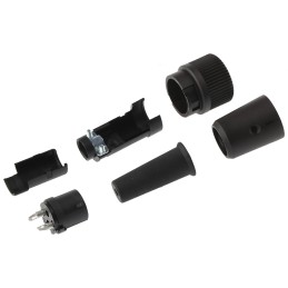 1 pcs - binder Circular Connector, 2 Contacts, Cable Mount, Miniature Connector, Plug, Female, IP40, 678 Series