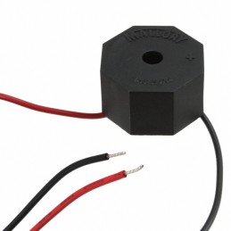 1 pcs : MSO206NLR - Buzzers Indicator, Internally Driven Piezo 30mA 3.5kHz 90dB @ 2V, 30cm Custom Wire Leads