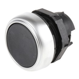 1 pcs - Lovato Platinum Series Black Spring Return Push Button Head, 22mm Cutout, IP66, IP67, IP69K