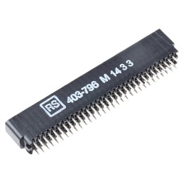 1 pcs - Cinch Edge Connector, PCB Mount, 31-Contacts, 2.54mm Pitch, 2-Row, Solder Termination