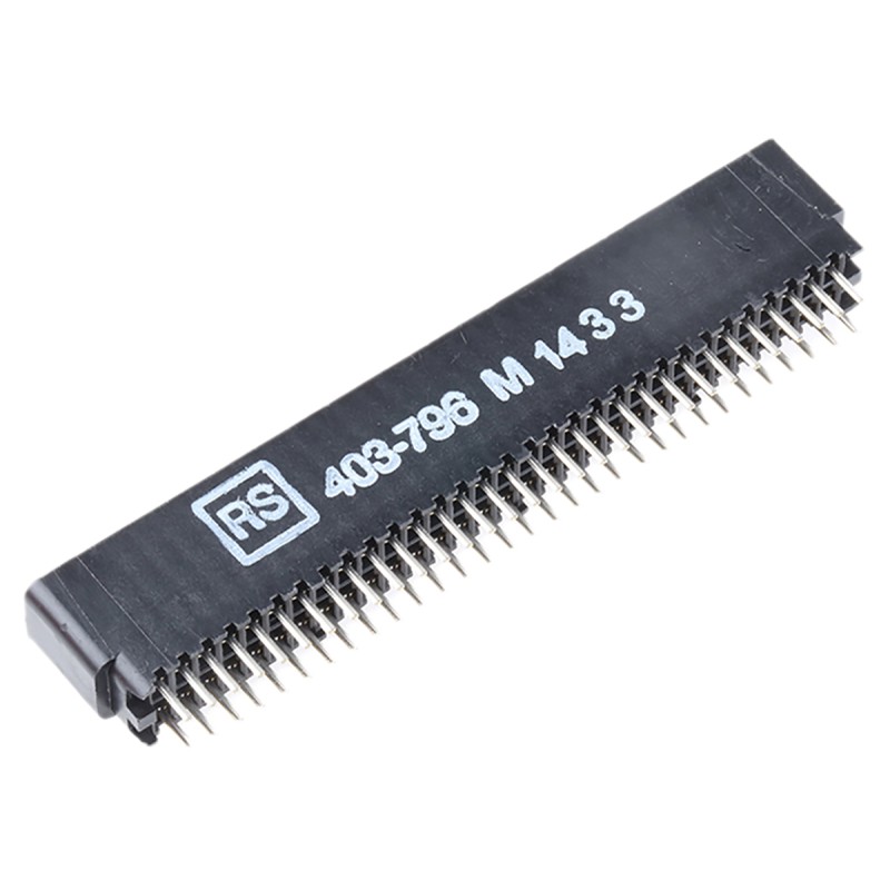 1 pcs - Cinch Edge Connector, PCB Mount, 31-Contacts, 2.54mm Pitch, 2-Row, Solder Termination