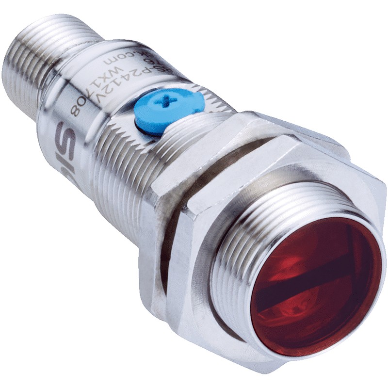 1 pcs - Sick Background Suppression Photoelectric Sensor, Barrel Sensor, 20 mm - 150 mm Detection Range