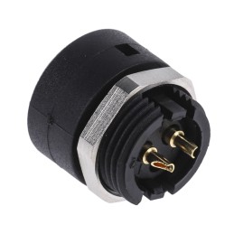 1 pcs - binder Circular Connector, 2 Contacts, Panel Mount, Subminiature Connector, Socket, Female, IP40, 710 Series
