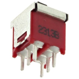 1 pcs - RS PRO PCB Slide Switch DPDT On-Off-On 3 A @ 120 V ac Top