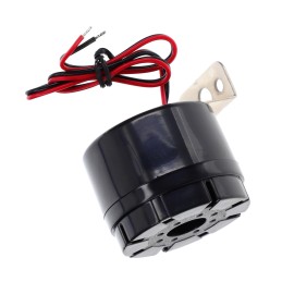 1 pcs : PS-554F-12V-VRQ - Buzzers Indicator, Internally Driven Piezo 12 V 200mA 2.8kHz 85dB @ 12V, 100cm Bracket Mount Wire Lead