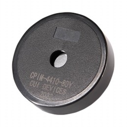 1 pcs : CPIM-4410-80Y - Buzzers Indicator, Internally Driven Piezo 5 V 20mA 150Hz ~ 4kHz 80dB @ 5V, 10cm Through Hole PC Pins