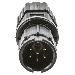 1 pcs - Amphenol Industrial Circular Connector, 6 Contacts, Panel Mount, Plug, Male, IP67, Ceres Series
