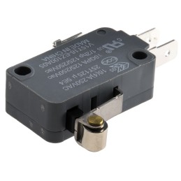 1 pcs - Honeywell Short Roller Lever Micro Switch, Tab Terminal, 16 A @ 250 V ac, SPDT
