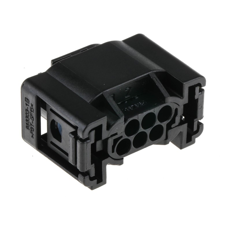 10 pcs - TE Connectivity, Micro Quadlok System Automotive Connector Socket 6 Way, Crimp Termination