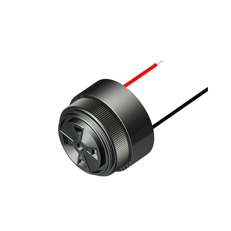 1 pcs : LO-07-530-W - Buzzers Indicator, Internally Driven Piezo 2 ~ 20mA 2.9kHz 85dB @ 30V, 61cm Panel Mount Wire Leads