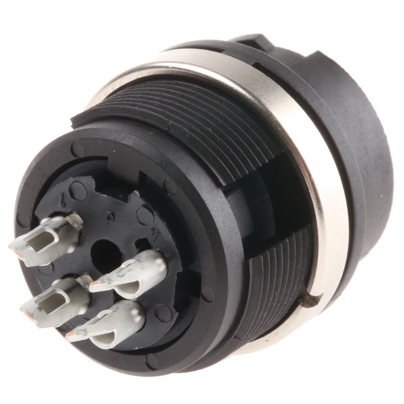 50 pcs - binder Circular Connector, 4 Contacts, Panel Mount, Miniature Connector, Plug, Female, IP40, 678 Series