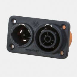 1 pcs - RS PRO Compact Power Connector Panel Mount Plug, Socket, 16A, 250 V dc, 500 V dc