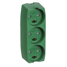 1 pcs - Type K - Danish 3 Gang Power Distribution Unit, 250 V