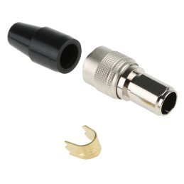 1 pcs - Hirose Circular Connector, 10 Contacts, Cable Mount, Miniature Connector, Socket, Female, HR10 Series