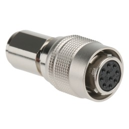 1 pcs - Hirose Circular Connector, 10 Contacts, Cable Mount, Miniature Connector, Socket, Female, HR10 Series