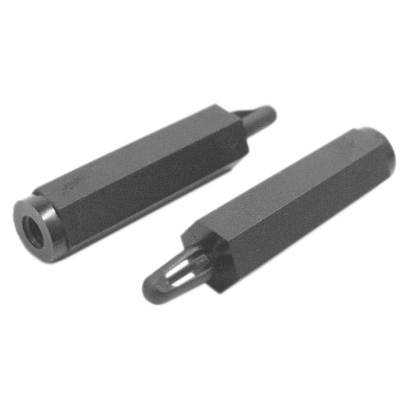 10 pcs - 973080365, 8mm High Polyamide PCB Support Pillar for 4mm PCB Hole