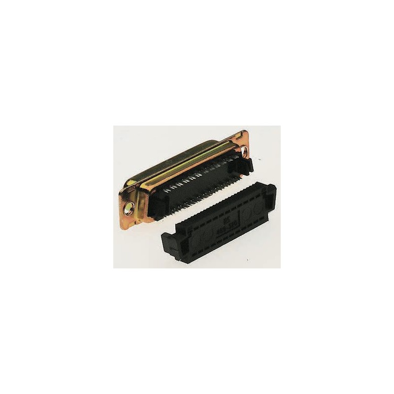 20 pcs - ITT Cannon Speedy D 15 Way Right Angle Cable Mount D-sub Connector Socket, 1.27mm Pitch