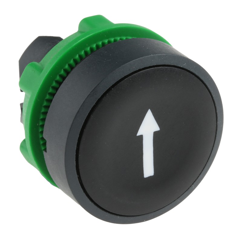 1 pcs - Schneider Electric Harmony XB5 Series Black Spring Return Push Button Head, 22mm Cutout, IP66, IP67, IP69K