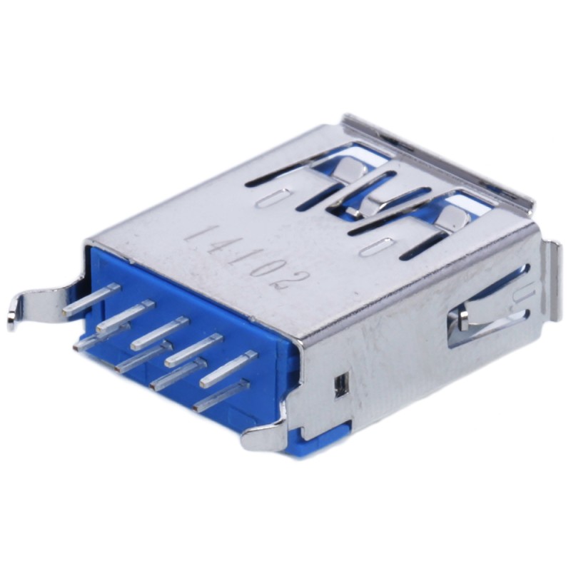 1 pcs - Molex Straight, Through Hole, Socket Type A 3.0 USB Connector