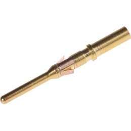 10 pcs - Souriau Male Crimp Circular Connector Contact, Contact Size 16, Wire Size 20 - 16 AWG