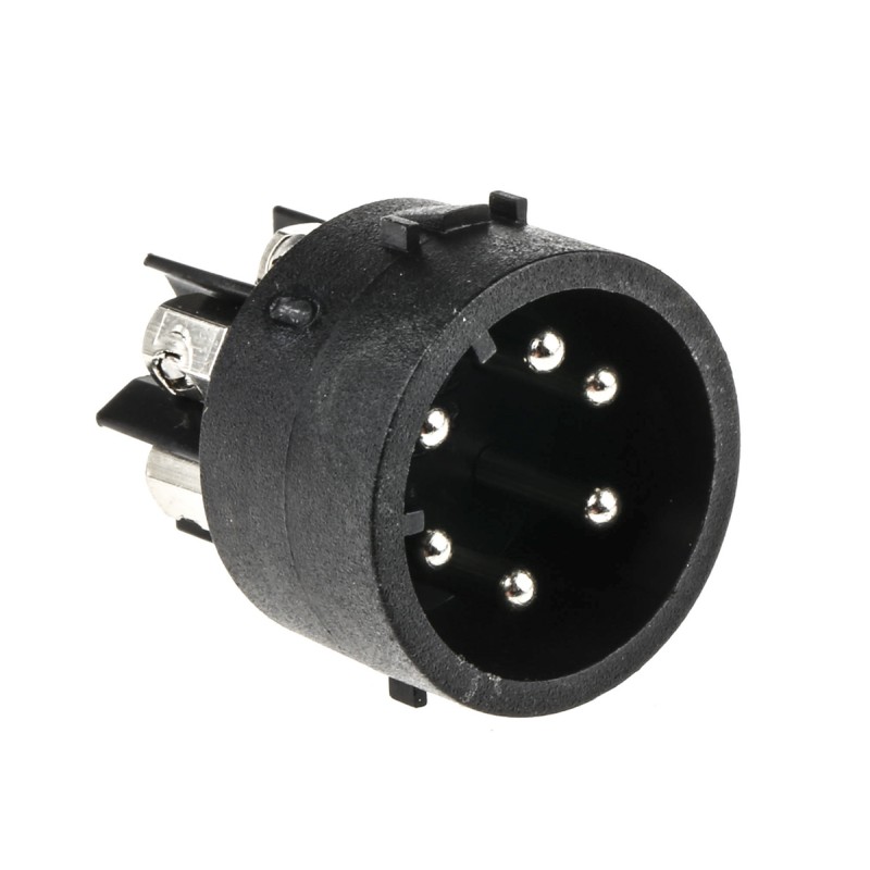 1 pcs - Male Connector Insert 6 Way for use with Mini Buccaneer Connector