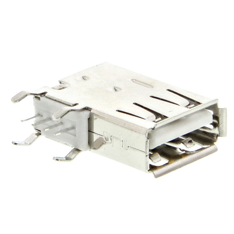 1 pcs - Wurth Elektronik Right Angle, Through Hole, Socket Type A 2.0 USB Connector