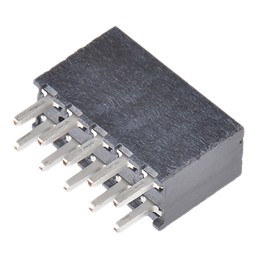 1 pcs - Samtec SQT Series Straight Through Hole Mount PCB Socket, 10-Contact, 2-Row, 2mm Pitch, Solder Termination