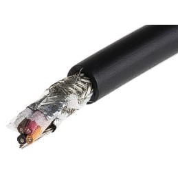 1 Reel of 30 M - Alpha Wire Xtra-Guard 2 Control Cable, 4 Cores, 0.81 mm², Screened, 30m, Black PE Sheath, 18 AWG