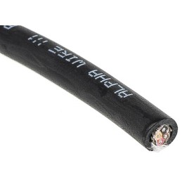 1 Reel of 30 M - Alpha Wire Xtra-Guard 2 Control Cable, 4 Cores, 0.81 mm², Screened, 30m, Black PE Sheath, 18 AWG