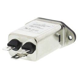 1 pcs - Schaffner 6A, 250 V ac Male Panel Mount IEC Inlet Filter FN9222B-6-06, Faston None Fuse