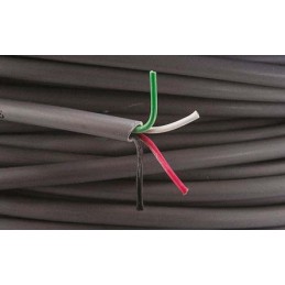 1 Reel of 30 M - Alpha Wire Alpha Essentials Control Cable, 4 Cores, 1.32 mm², Unscreened, 30m, Grey PVC Sheath, 16 AWG