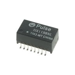 1 pcs : HX1198NLT - Audio & Signal Transformers 100BaseTX SMD NonPoE 350uH 1-Port