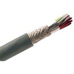 1 Reel of 30 M - Alpha Wire Alpha Essentials Control Cable, 20 Cores, 0.23 mm², Screened, 30m, Grey PVC Sheath, 24 AWG