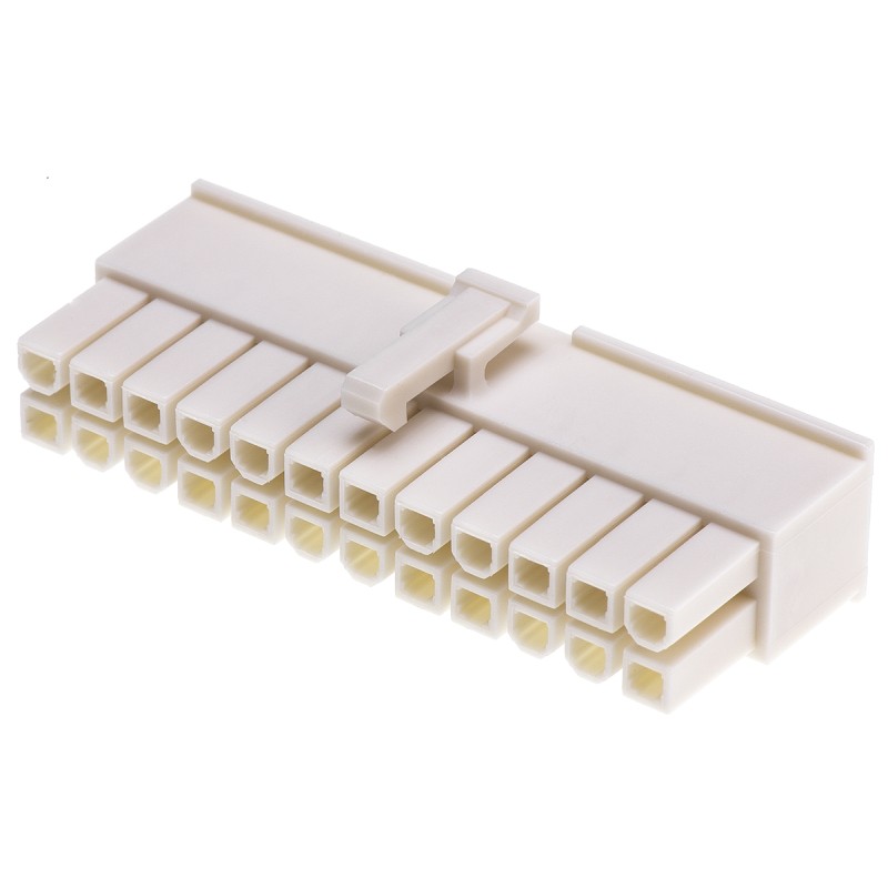 200 pcs - Molex, Mini-Fit Jr Female Connector Housing, 4.2mm Pitch, 24 Way, 2 Row