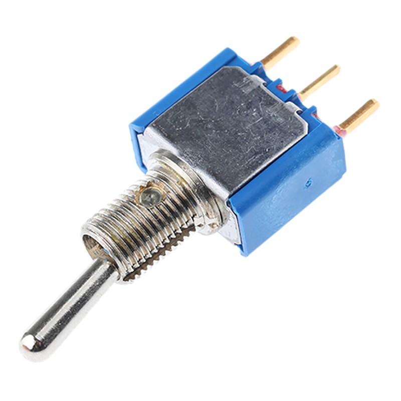 1 pcs - APEM Toggle Switch, PCB Mount, On-On, SPST, PC Terminal Terminal, 20V ac/dc