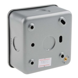 1 pcs - RS PRO Grey 1 Gang Plug Socket, 0 Poles, 13A, Type G - British, Indoor Use