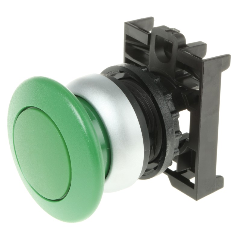 1 pcs - Eaton RMQ Titan M22 Series Green Momentary Push Button Head, 22mm Cutout, IP69K