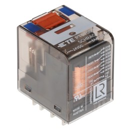 1 pcs - TE Connectivity Plug In Power Relay, 24V dc Coil, 6A Switching Current, 4PDT